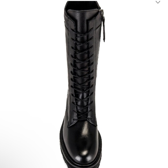 New Lead with Love Black Combat Boots Lita by Ciara Sz 36/6 $398 SOLD OUT!! - Picture 3 of 14